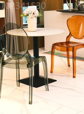 北ZTT欧代明椅亚克现力椅子靠背椅水透晶椅餐椅家用化妆椅简约塑