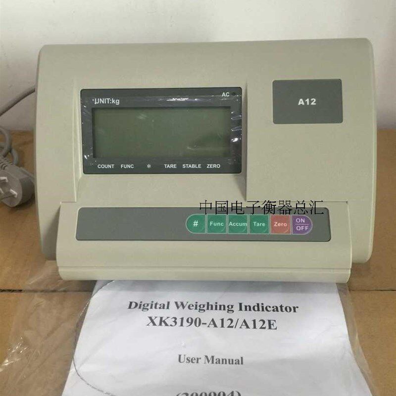 上海耀华XK3190-A12+仪表英文版称重显示器电子秤小地磅出口表头