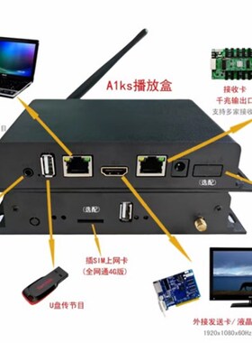 MC100-A1KS  MC100-A1M MC100-A0K 立方盒魔方屏 异步脱机播放盒