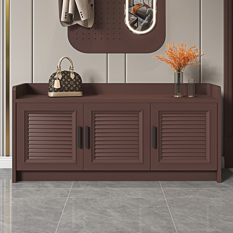 鞋柜家用门口2023新款爆款铝合金外楼道坐凳一体门口简易收纳柜