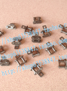 工业单边带耳链条 4分链扣 08B短节距精密滚子链 4分单边弯板链扣