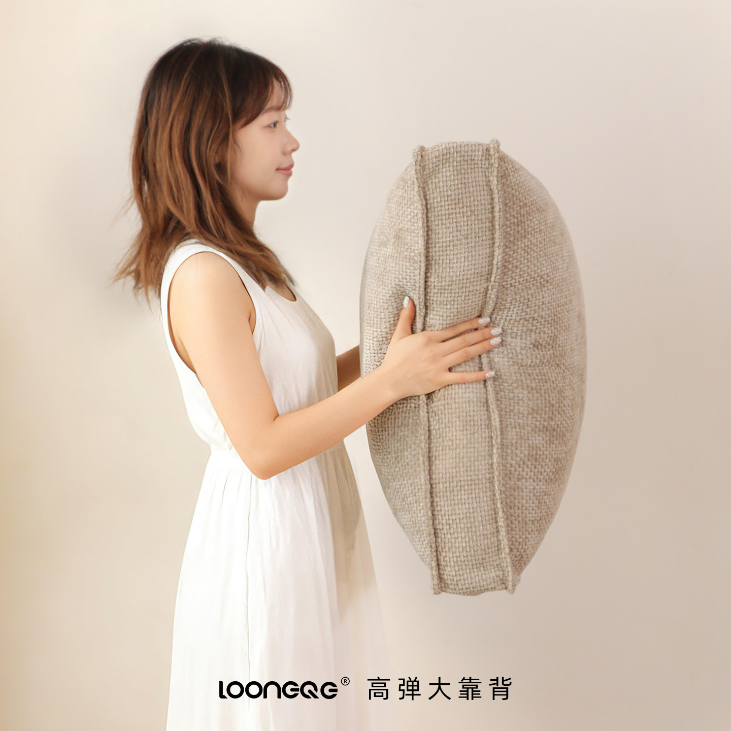 龙憩阁侘寂风棉麻感床头靠垫软包飘窗护腰卧室靠背可拆洗沙发靠枕,居家布艺,床头靠垫,淘宝优惠券,粉丝福利购,淘宝优惠卷