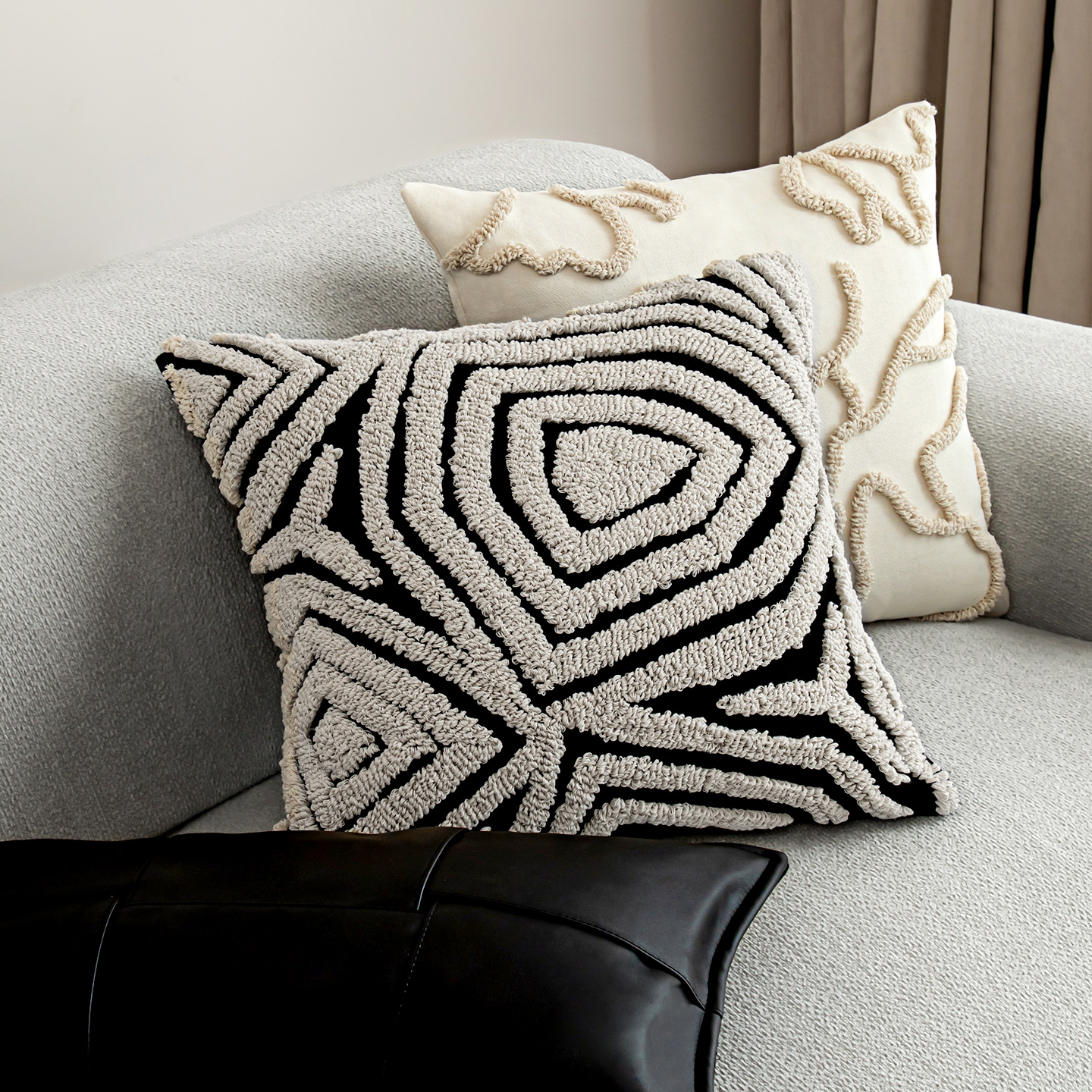 【法式浪漫氛围】立体毛巾绣抱枕