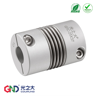 GRC波纹管联轴器丝杆数控车床步进伺服电机弹性大扭矩弹簧连接器