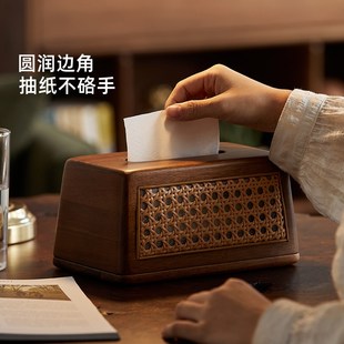 多功能纸巾盒桌面家用客厅高颜值创意抽纸盒轻奢高级感茶几收纳盒