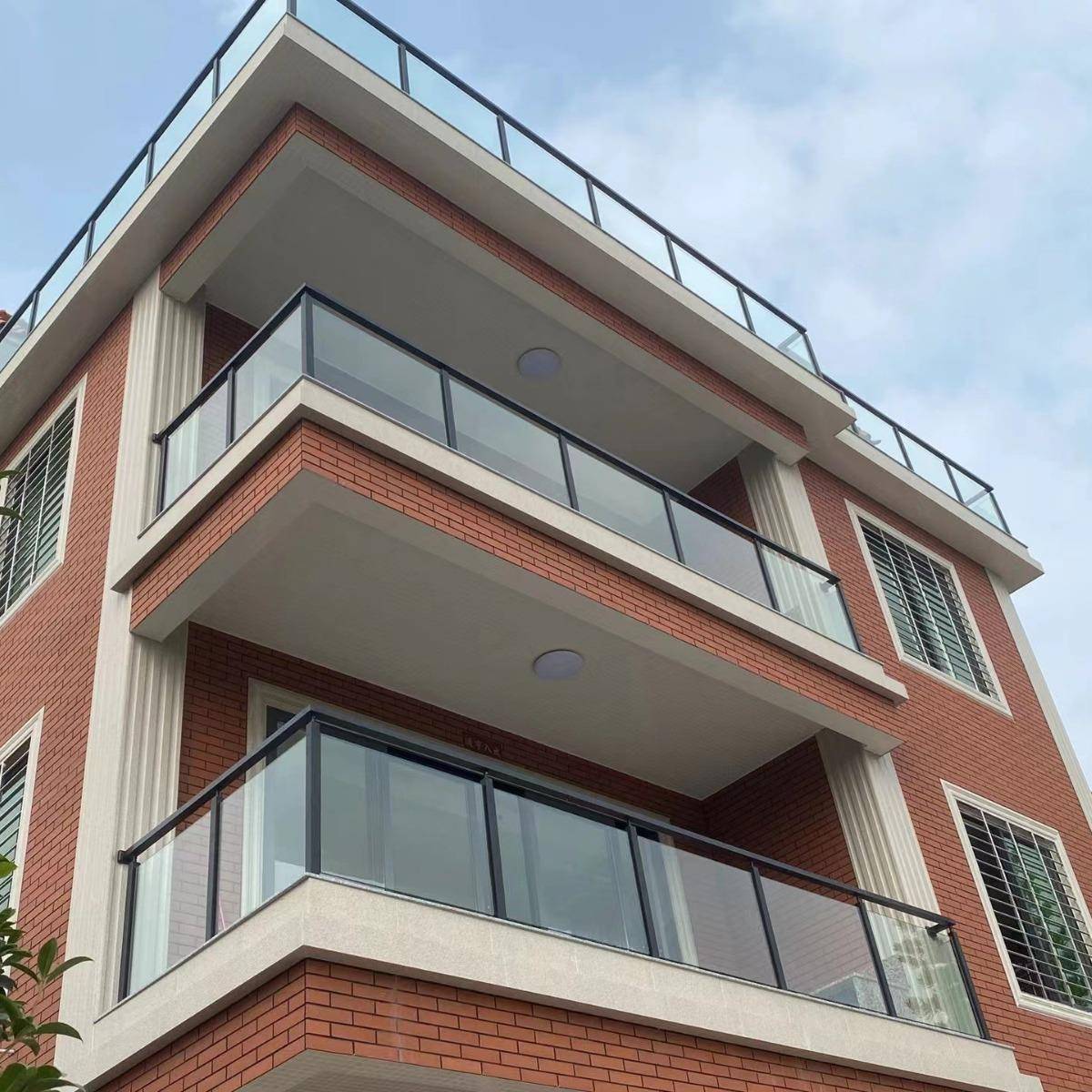 室内楼梯扶手护栏立柱不锈钢立柱户外阳台304方管玻璃栏杆立柱