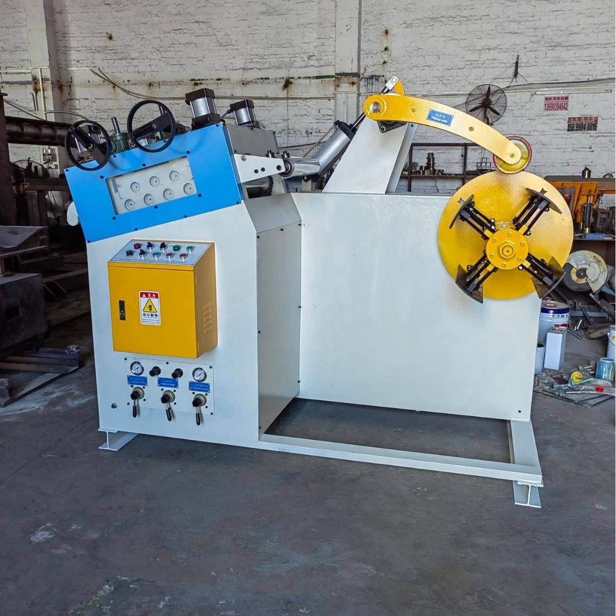 自动卷料整平机GO-200冲床送料整平机二合一卷料送料矫正校平机