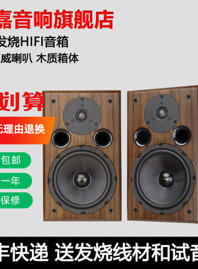 爱嘉D-1发烧HIFI音箱书架8寸高保真音响采用Q2R ST8喇叭