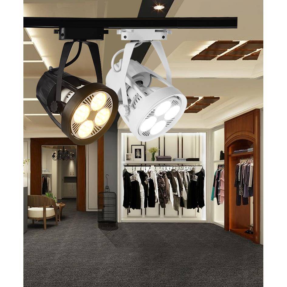 Led聚光灯Par30轨道灯服装商店展厅轨道灯超亮商业轨道聚光灯2线3