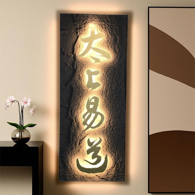 不锈钢悬浮字发光门牌灯箱logo招牌店铺工作室民宿创意广告牌定制