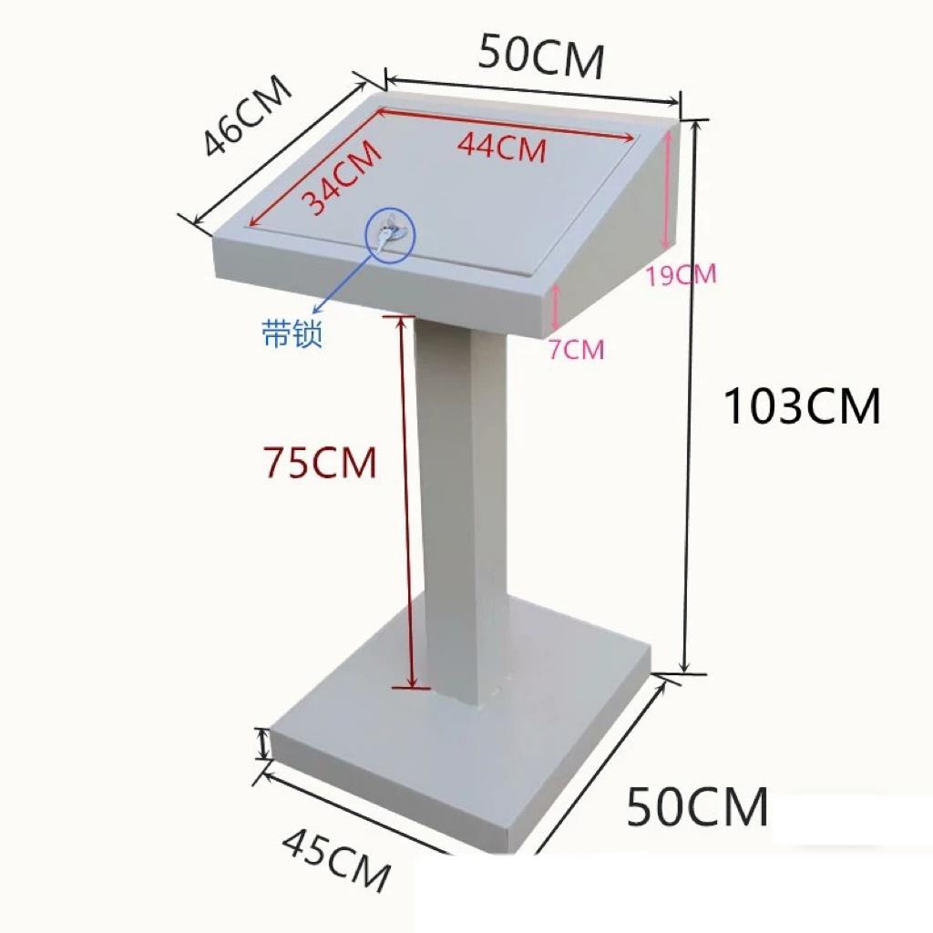 立柱触摸屏箱斜面操作台定制电箱PLC控制柜电气控制箱工厂操作箱