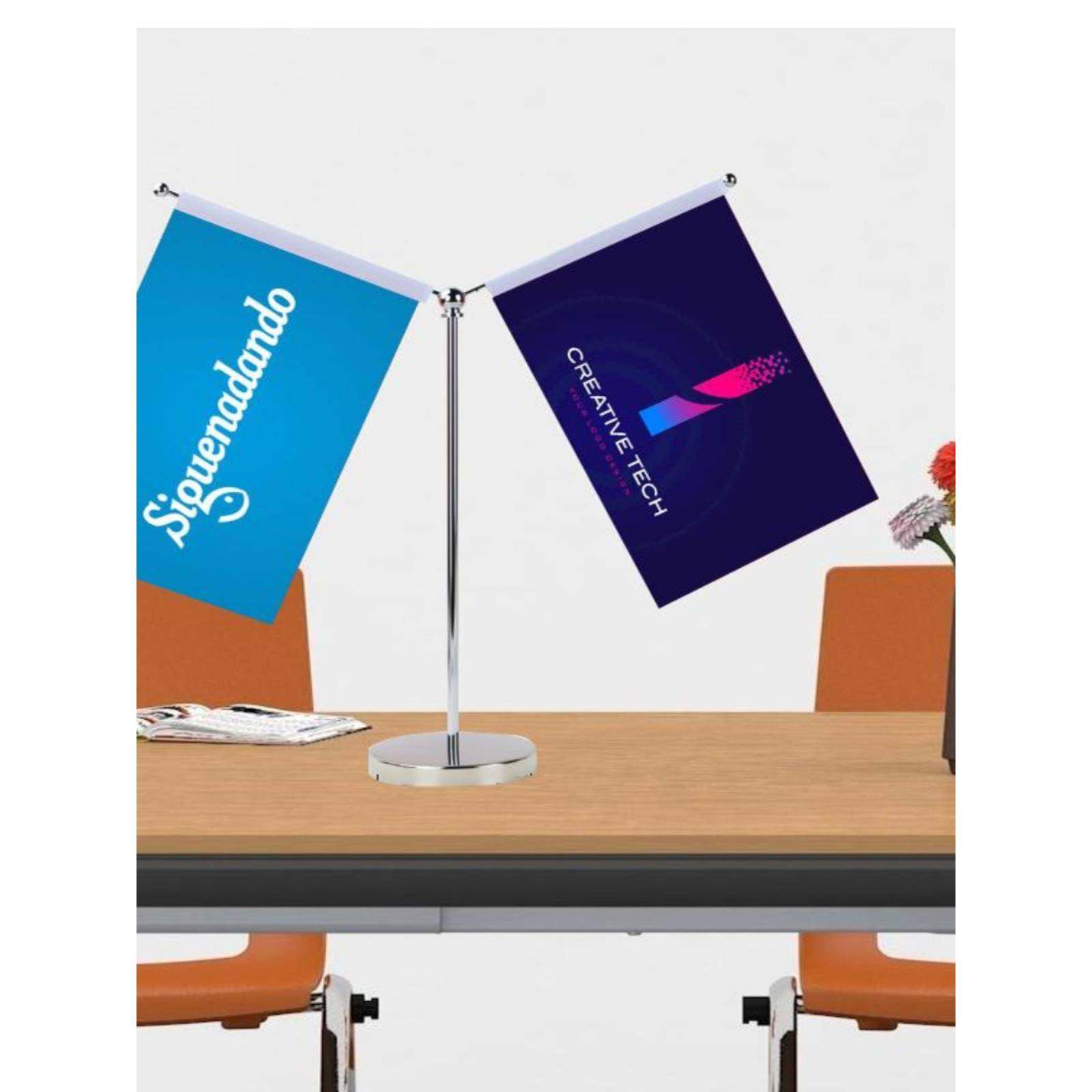 订制桌旗，订制会议桌旗，公司旗标，订制谈判旗，汽车签约旗，y型底