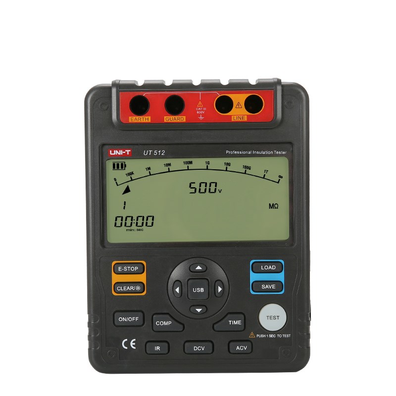 优利德 自动量程绝缘电阻测试仪UT512兆欧表2500V