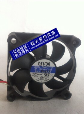 原装台湾AVC C6010T12H 12V 0.10A 6CM 6010 CPU散热风扇