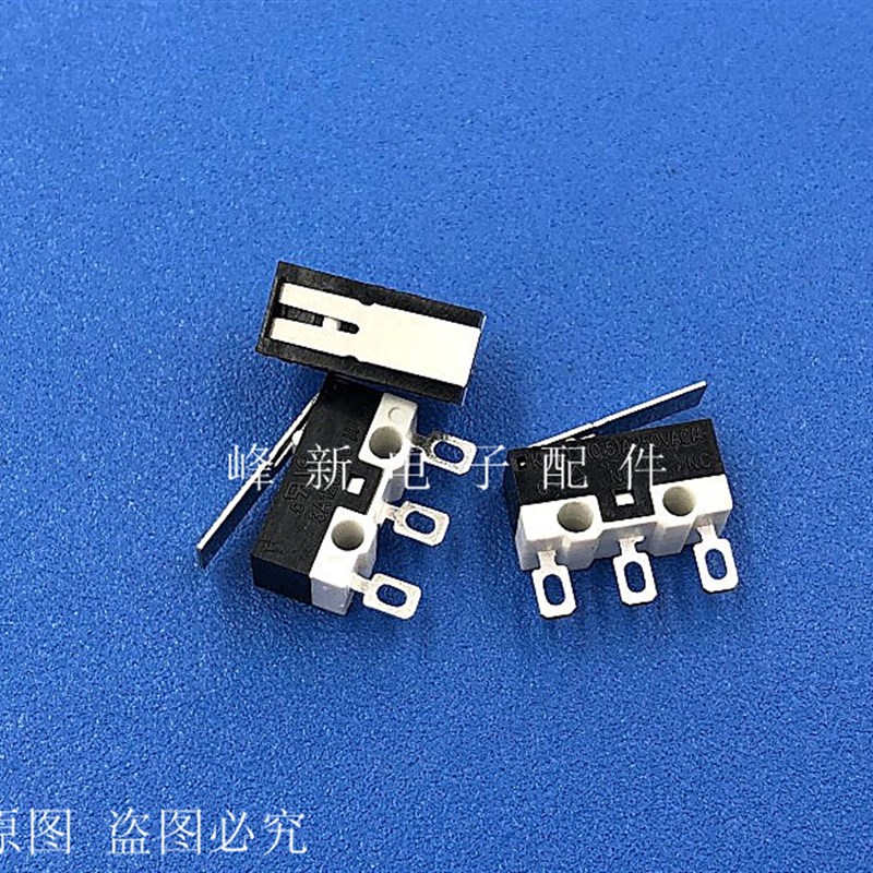 KW10常开闭带柄微动开关小行程限位开关3脚焊线脚3A125V
