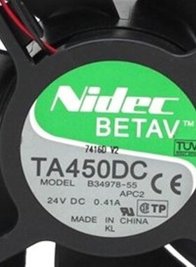 Nidec BETAV TA450DC B34978-55 24V 0.41A 12厘米变频器散热风扇