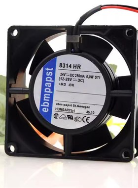 德国 8CM 8032 24V 6W 8314 HR 245mA 变频 高端散热风