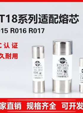 陶瓷保险丝熔断器熔芯R015 RO17 RO16 10*38RT18RT14芯子1A-125A