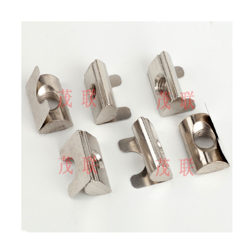 欧标铝型材配件 弹片螺母 弹性螺母块30/40/45型-M3-M4-M5-M6-M8