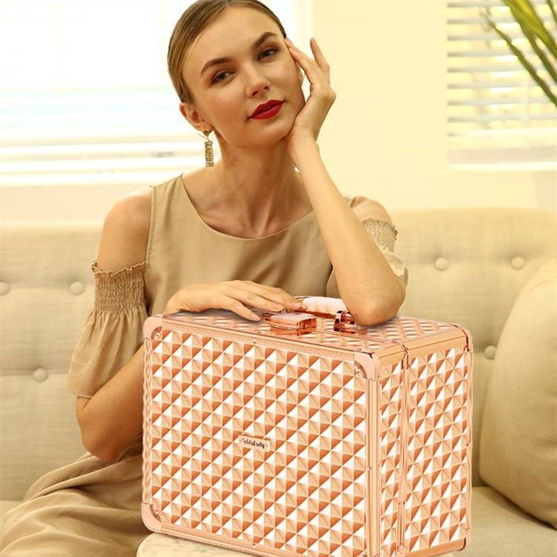 专业化妆箱手提便携大容量化妆品收纳盒化妆盒化妆包2023新款高级,3C数码配件,USB多功能数码宝,淘宝优惠券,粉丝福利购,淘宝优惠卷