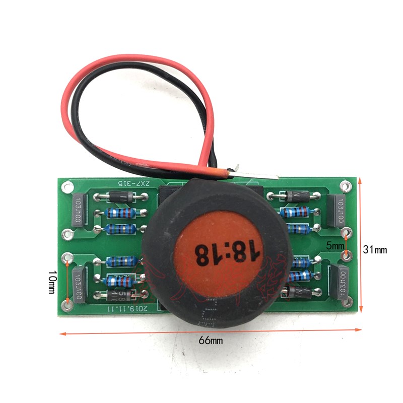 单管焊机 驱动板 T25 18:18环形 驱动小板 单管IGBT触发板线路板