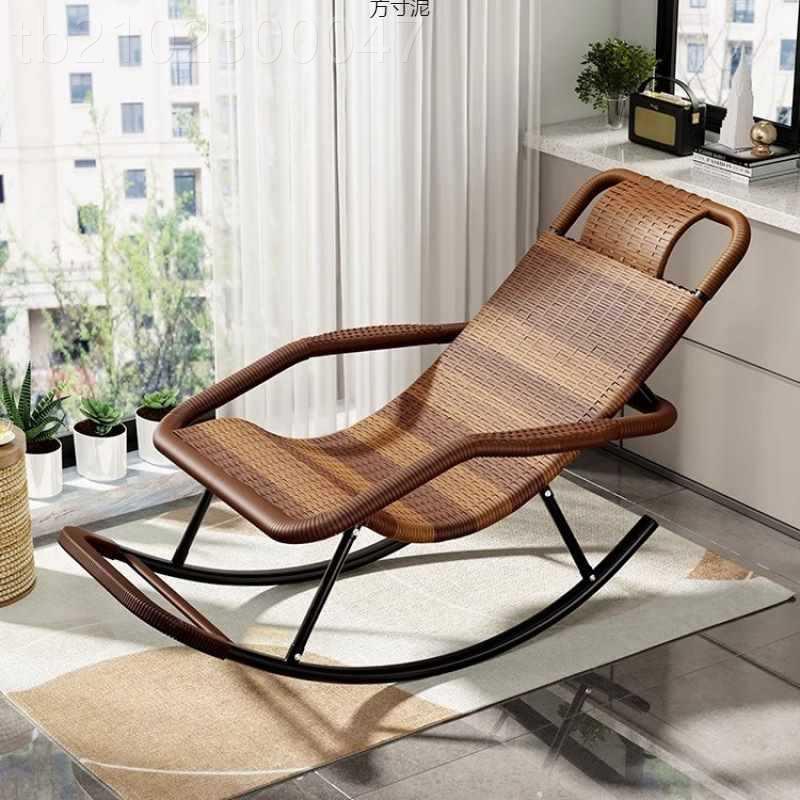 摇摇椅成人藤编椅午休阳台家用躺LWV休闲可客睡觉厅椅老人逍遥椅