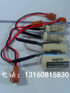 全新正品 SANYO/三洋 CR14250SE(1/2AA 3V)PLC工控锂电池 带插头