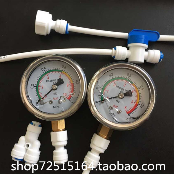 6公斤净水器纯水机自来水检测压力表1.6MPA测试水压压力表10kg