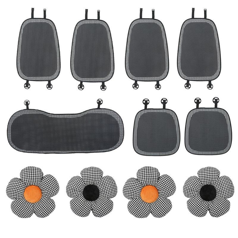 汽车坐垫四季通用女生简约冰丝透气座垫套夏季凉垫车垫子车载座垫