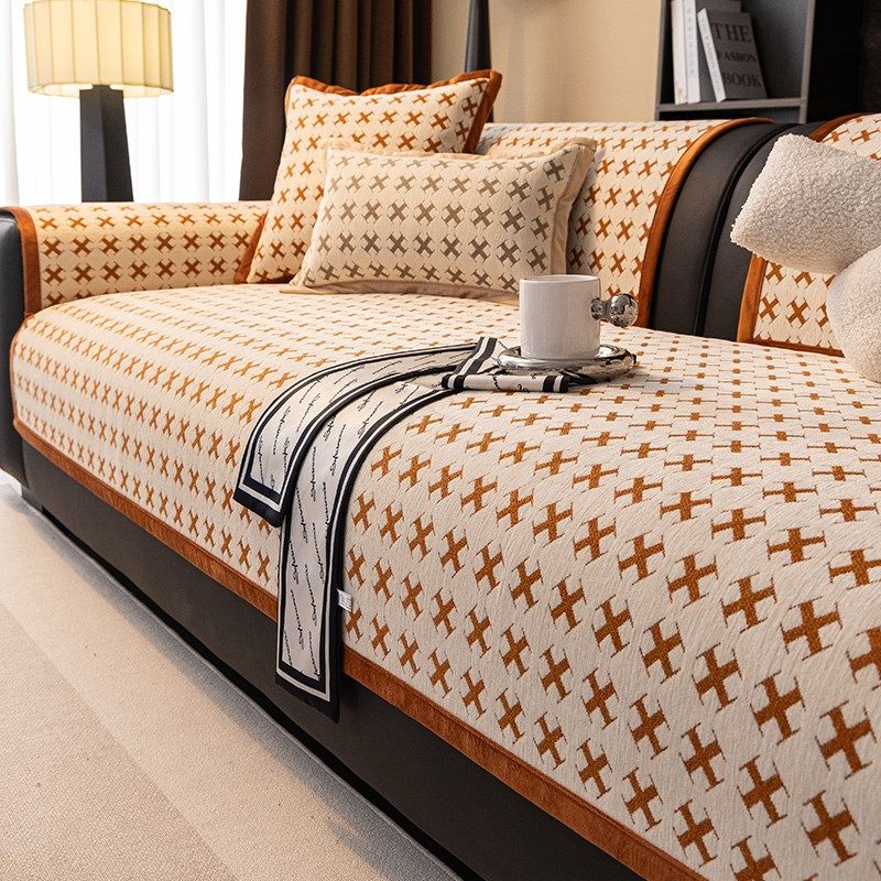 直排沙发垫2024新款四季通用沙发盖布高级感皮沙发专用坐垫子防滑,居家布艺,沙发垫,淘宝优惠券,粉丝福利购,淘宝优惠卷