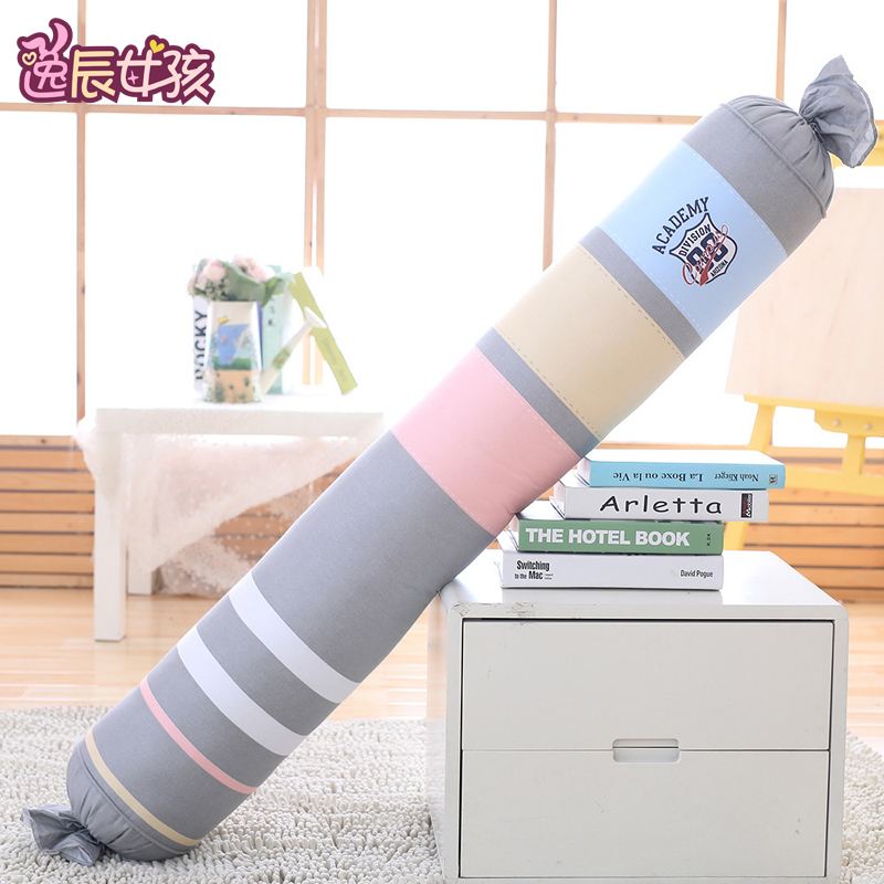 抱着床上睡觉抱枕靠垫全s棉可爱毛绒布艺糖果圆柱形长条枕头可拆