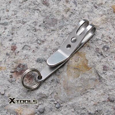 悬浮夹送锰钢钥匙环Xtools户外EDC工具钱夹钞票夹登山扣快挂装备