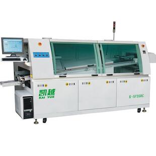 直销中型电脑控制无铅双波峰焊供应全自动长脚短脚双波峰焊机