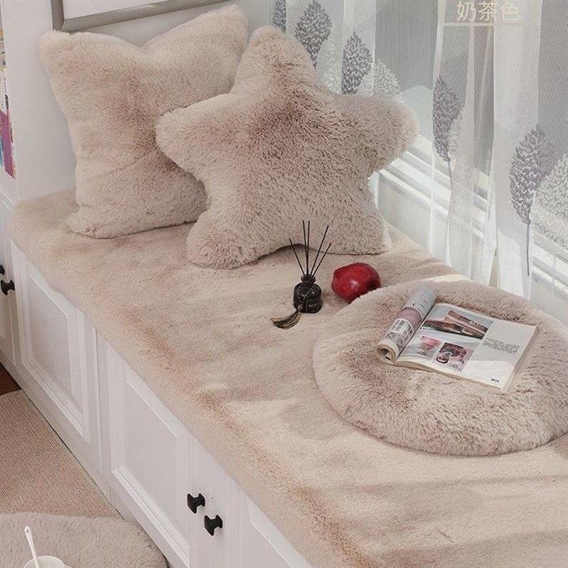 短毛绒飘窗垫阳台垫主卧客厅沙发窗F台坐垫加厚防滑榻榻米全屋定