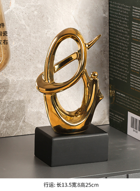 轻奢高档客厅酒柜电m视柜摆件现代家居博古架创意工艺饰品摆设物