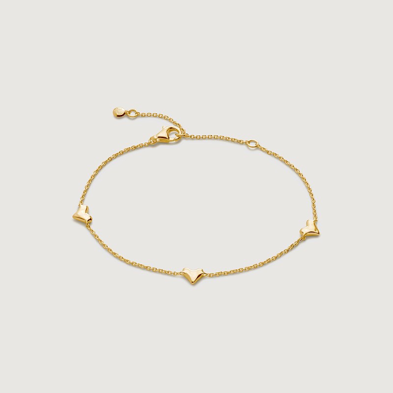 Monica Vinader莫妮y卡手链小心愿手链情侣手链心形手链情侣礼物