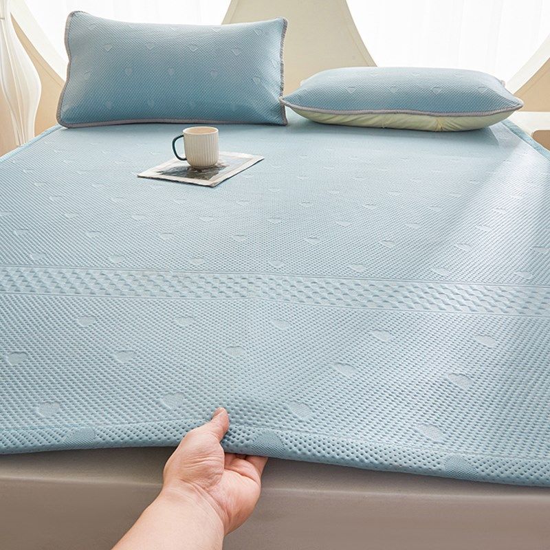 A类母婴级凉感冰丝豆豆凉席三件套夏季2024新款可机洗空调软席子,床上用品,冰丝席,淘宝优惠券,粉丝福利购,淘宝优惠卷