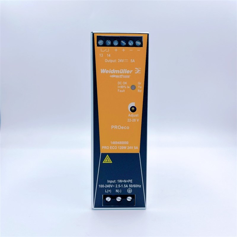 魏德米勒开关电源PRO ECO 72/120/240/480/960W 24V 6A Z10A导轨