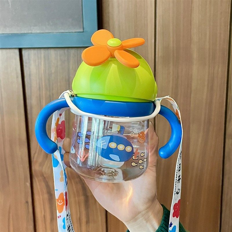 儿童吸管杯一岁婴儿喝水杯宝宝学饮杯3岁可爱重力球饮水杯子奶瓶,餐饮具,吸管杯,淘宝优惠券,粉丝福利购,淘宝优惠卷