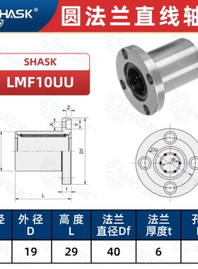 SLMF SLHFR SLHFRS 6 8 10 12 16 20 25 30 35 40直线圆法兰轴承