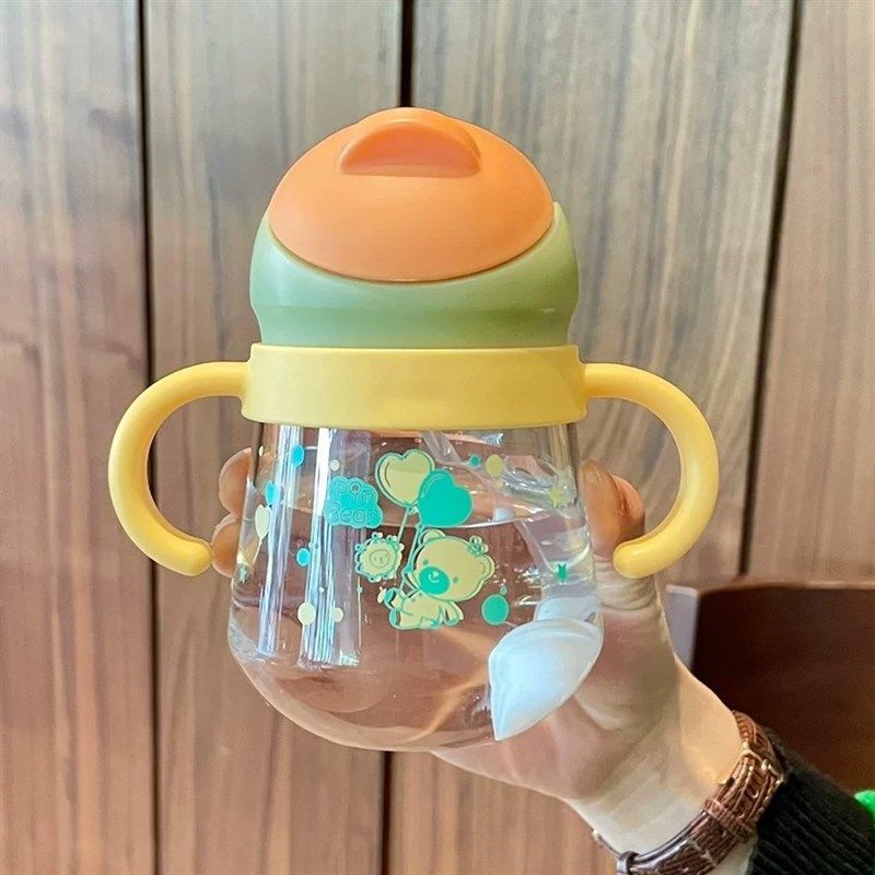 新款婴儿学饮杯幼儿园宝宝重力球奶瓶6个月以上儿童喝奶刻度水杯,餐饮具,吸管杯,淘宝优惠券,粉丝福利购,淘宝优惠卷
