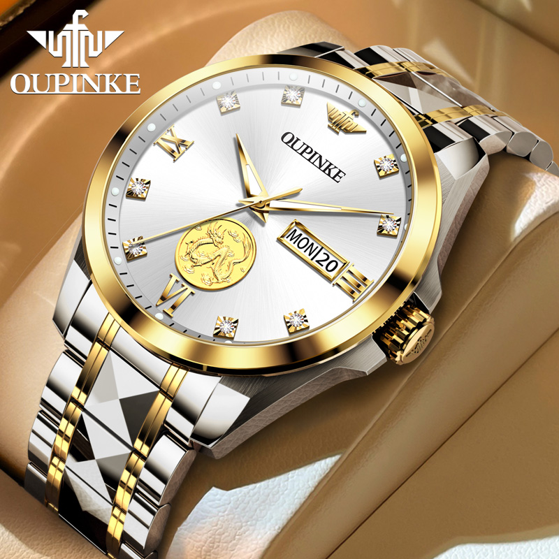 瑞士品牌男士含金材质机械手表男