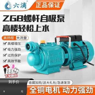 速发高扬程d吸井水抽水泵自来水全自动增压泵不锈钢螺杆自吸泵家