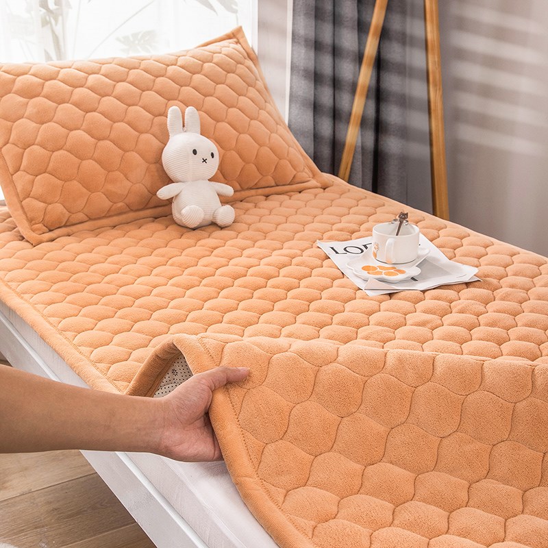 A类冬季牛奶绒床垫家用卧室软垫宿舍学生单人加厚U榻榻米床褥垫子