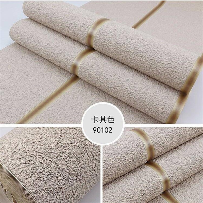 简约3d立体鹿皮绒壁纸素色无纺布大理石条纹客U厅电视背景墙纸