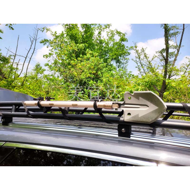 304不a锈钢行李框圆管改装沙漠工兵铲固定快拆装活动支架卡箍卡夹