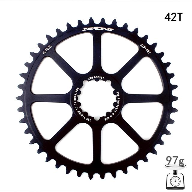 公路自行车单盘 GXP盘片40T 42T 44T 46T 正负齿单盘Y牙盘 折叠车