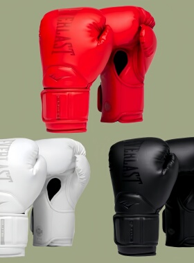 EVERLAST官方全新正品 ELITE 2 PRO职业拳击手套比赛格斗系绳拳套