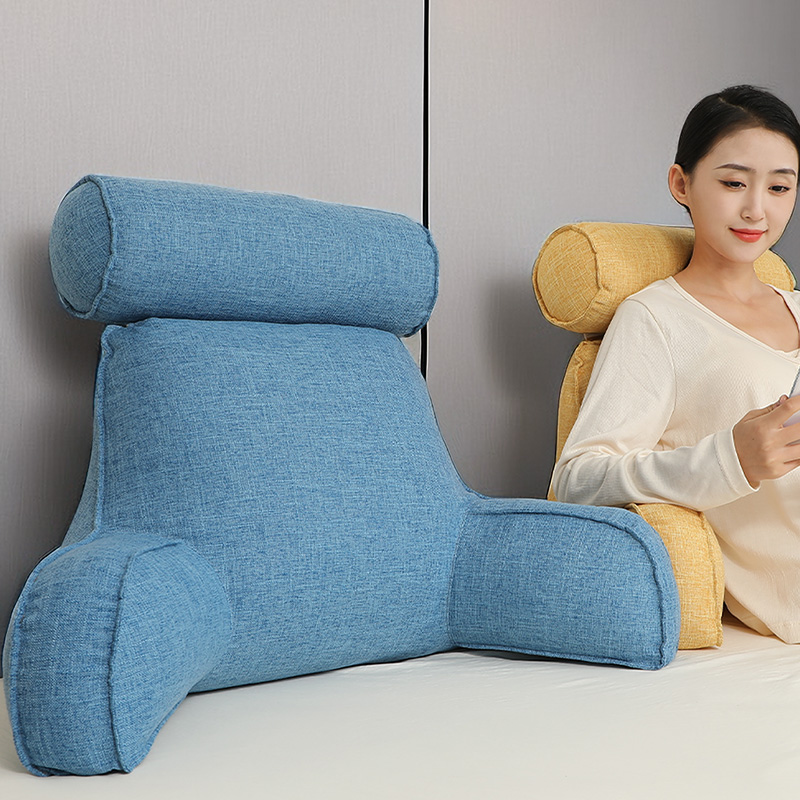 新款床头靠枕软包大靠背垫护颈护腰靠垫沙发飘窗阅读T看书2023抱