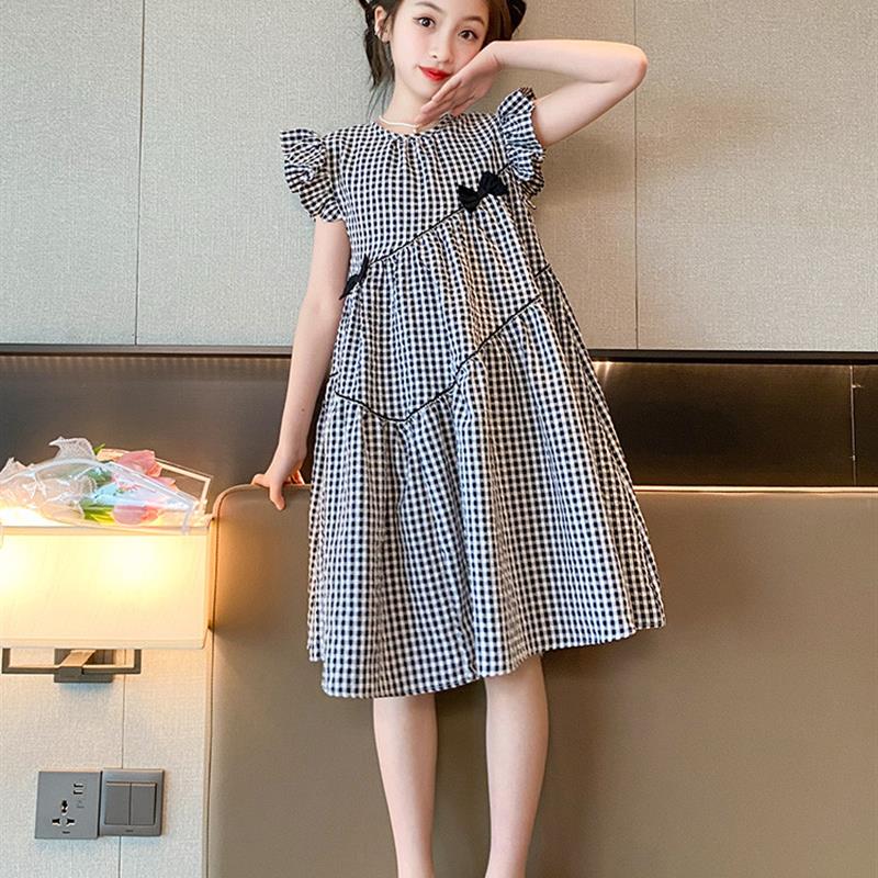女童裙子夏天2025新款女大童装夏季公主裙胖小女孩儿童夏装连衣裙